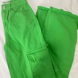 Primark- Bright green cargo pants. Very comfortable